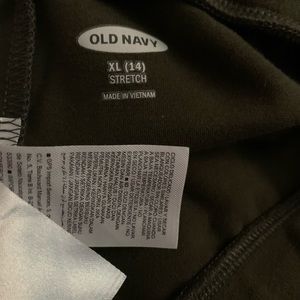 Leafy green girls stretch leggings old navy brand